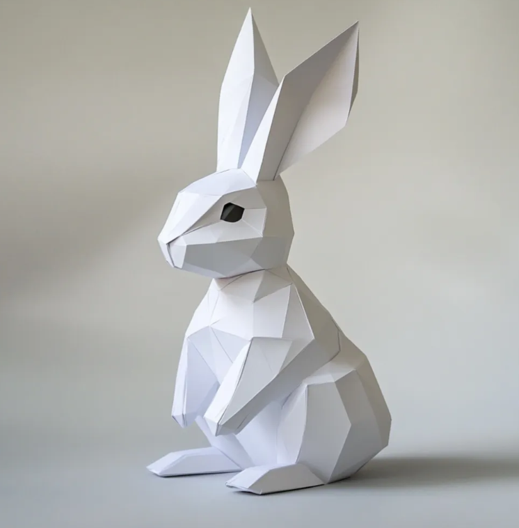 Bunny Figurine - 12x13.5x25cm