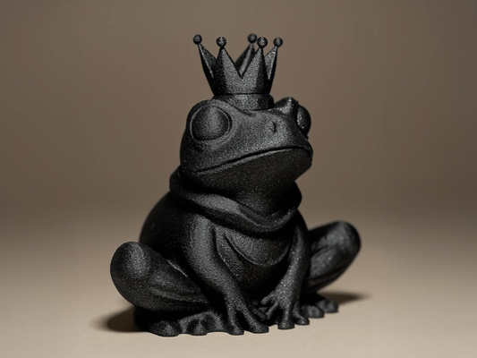 Frog King Figurine - 19x25x24 cm